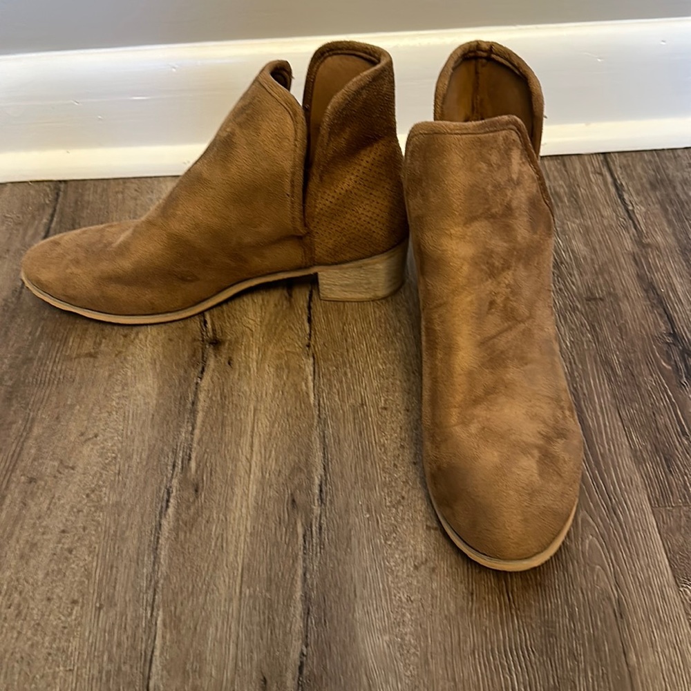 SEVEN7 Soho Ankle Boots Brown Fabric